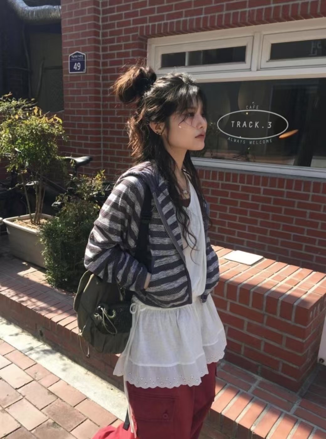TON80直郵韓國代購㊣女裝新款時尚熱賣人氣休閑推薦25春夏針織衫TON80針織衫