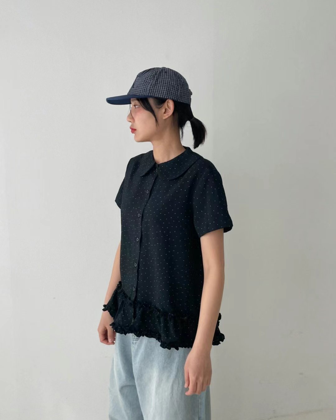 TREEAN-트리안-T直郵韓國代購㊣女裝新品休閑推薦襯衫蕾絲衫TREEAN襯衫/蕾絲衫