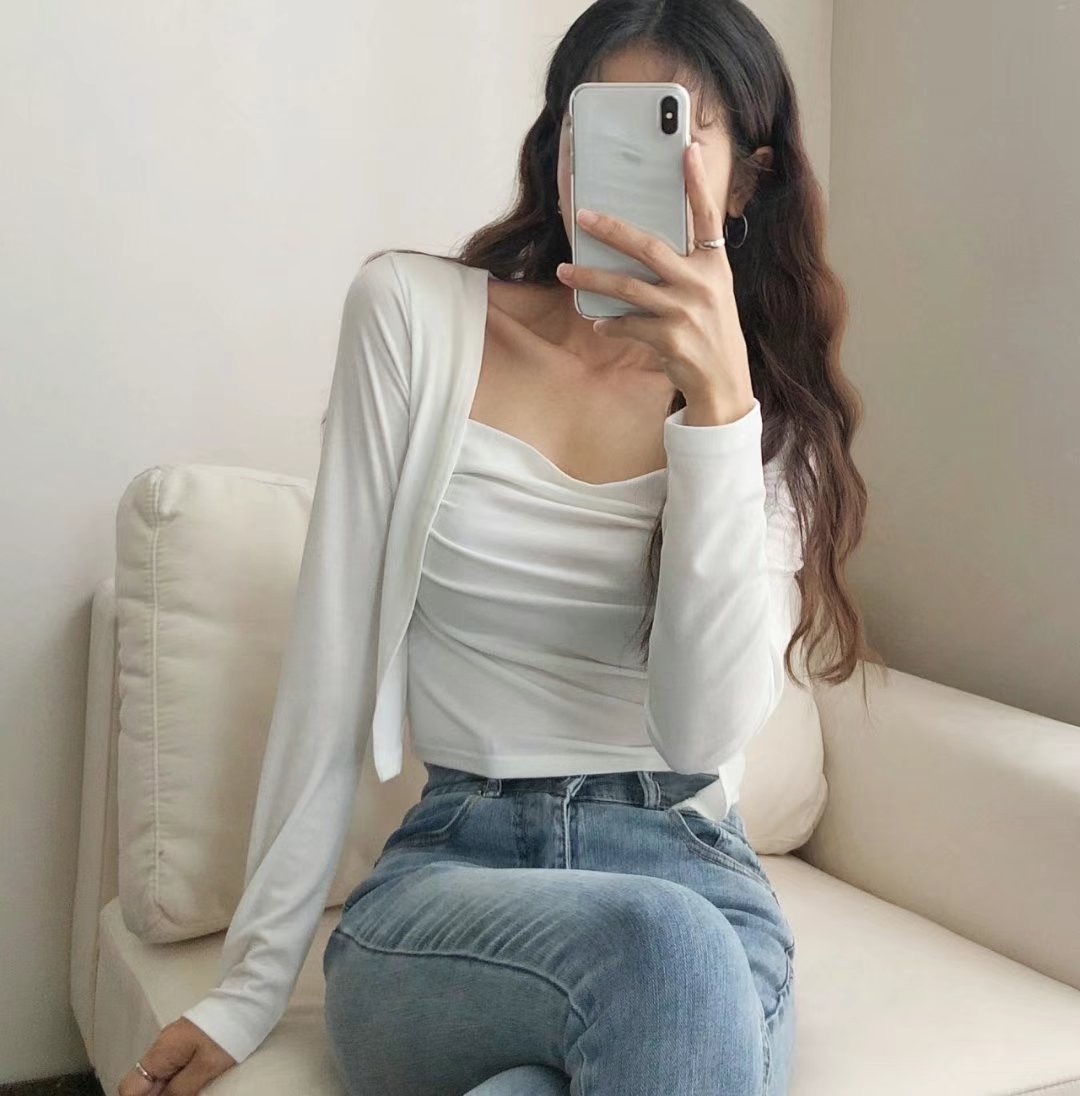PUDDING韓國直郵㊣東大門實拍女裝新品人氣休閑套裝套裝開衫PUDDING套裝