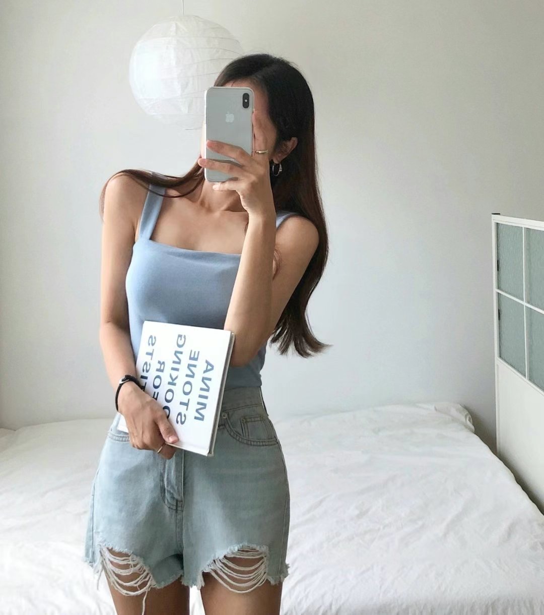 PUDDING韓國直郵㊣東大門實拍女裝新款時尚熱賣推薦吊帶背心PUDDING吊帶/背心