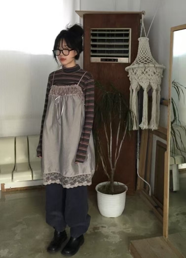 THELACREAM韓國直郵㊣女裝新款時尚休閑人氣熱賣推薦連衣裙THELACREAM連衣裙