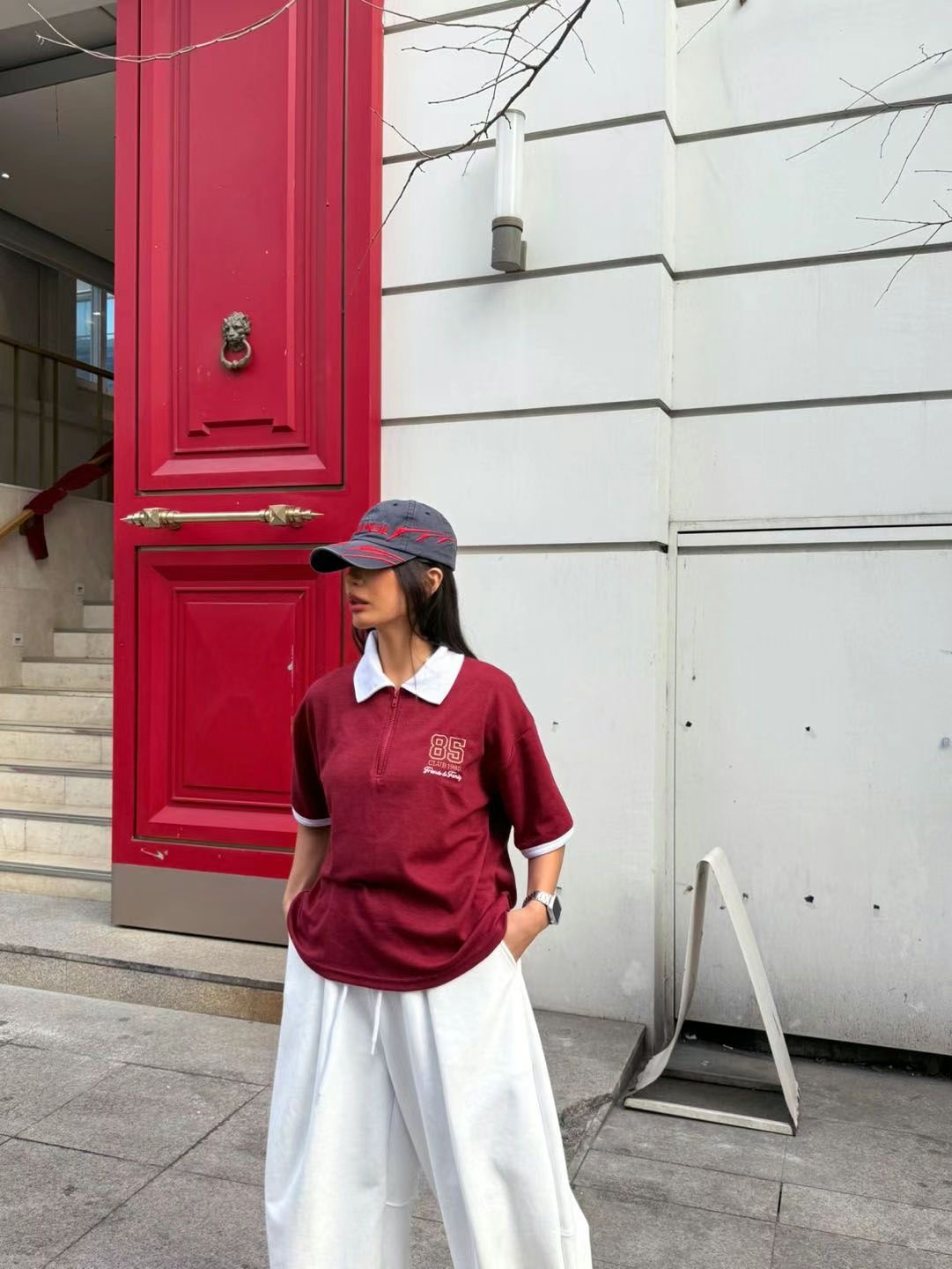 QUEENS MADE直郵韓國代購㊣女裝新品25春夏時尚休閑熱賣T恤QUEENS MADET恤