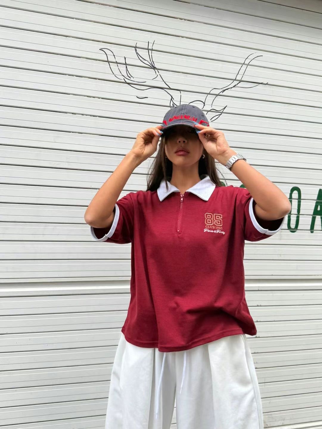 QUEENS MADE直郵韓國代購㊣女裝新品25春夏時尚休閑熱賣T恤QUEENS MADET恤
