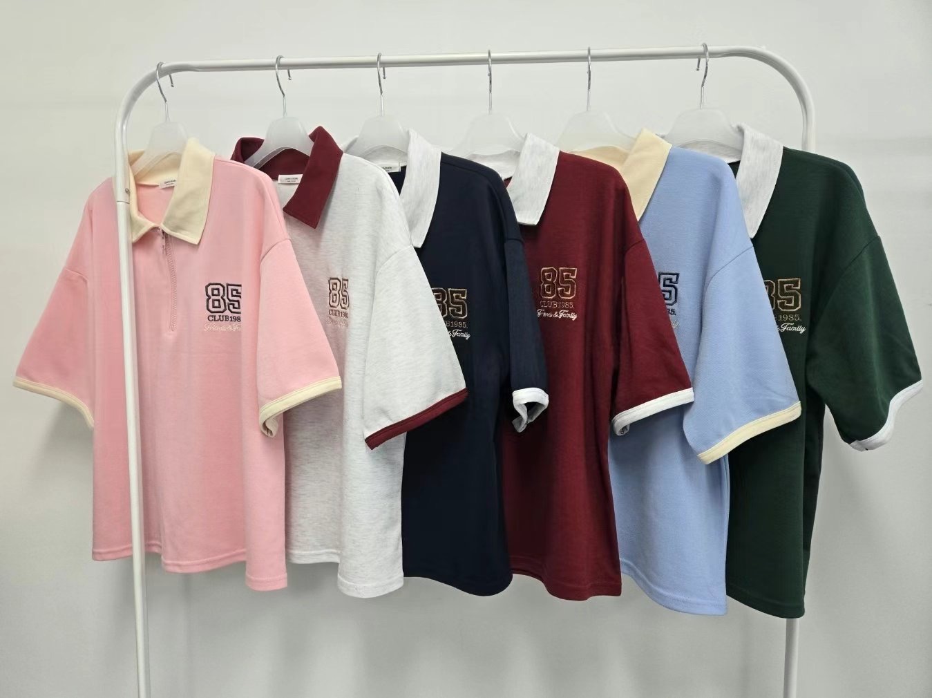 QUEENS MADE直郵韓國代購㊣女裝新品25春夏時尚休閑熱賣T恤QUEENS MADET恤圖色3左三色