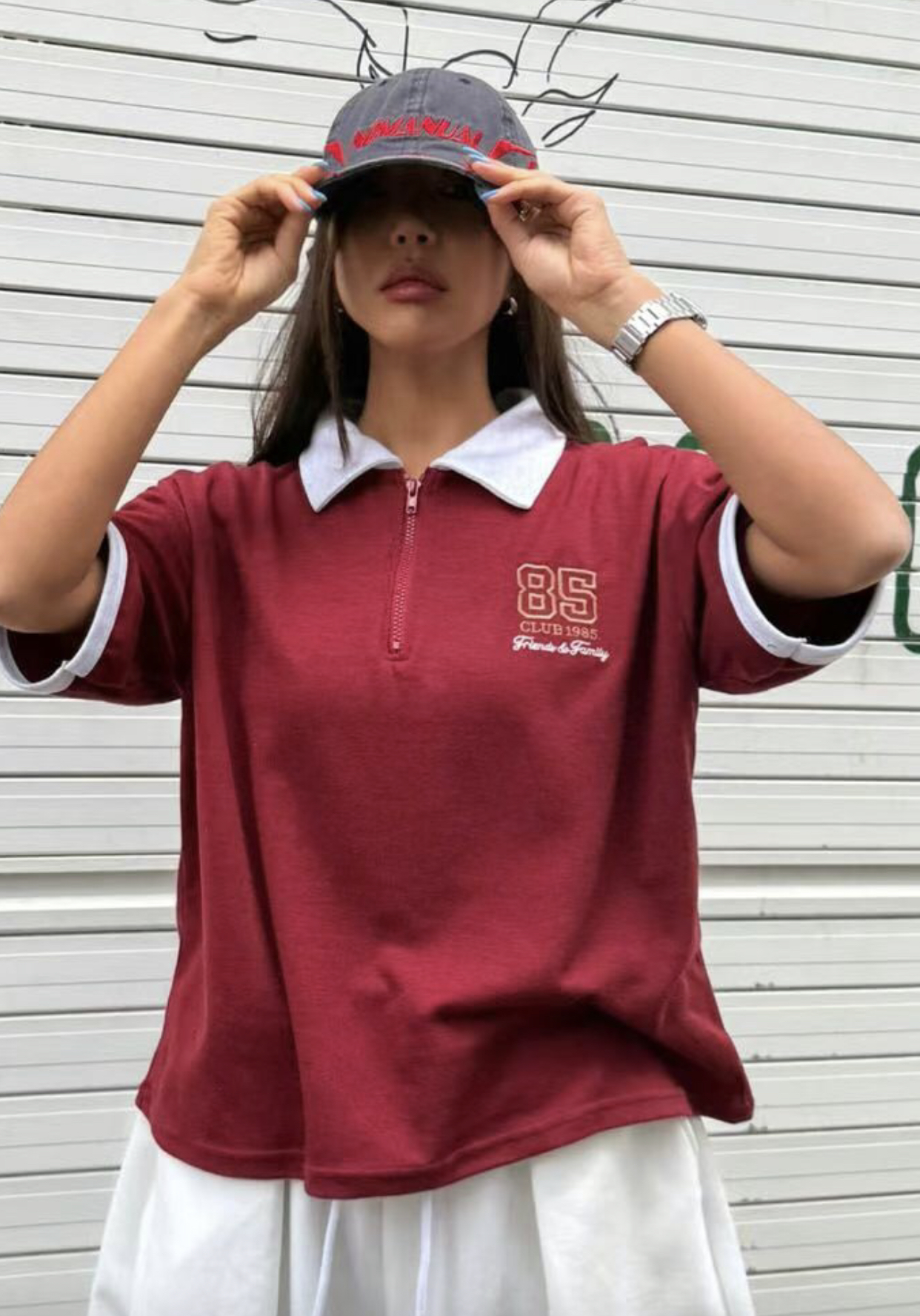 QUEENS MADE直郵韓國代購㊣女裝新品25春夏時尚休閑熱賣T恤QUEENS MADET恤圖色4