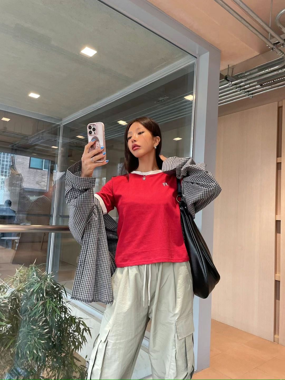 QUEENS MADE直郵韓國代購㊣女裝新品25春夏推薦時尚休閑T恤QUEENS MADET恤