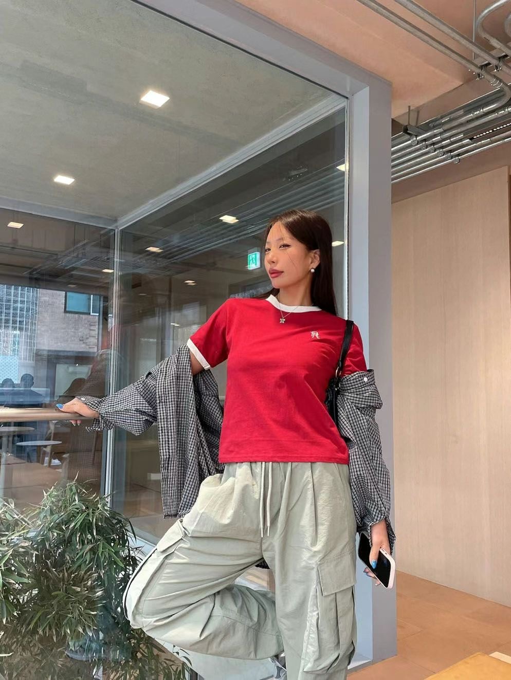 QUEENS MADE直郵韓國代購㊣女裝新品25春夏推薦時尚休閑T恤QUEENS MADET恤