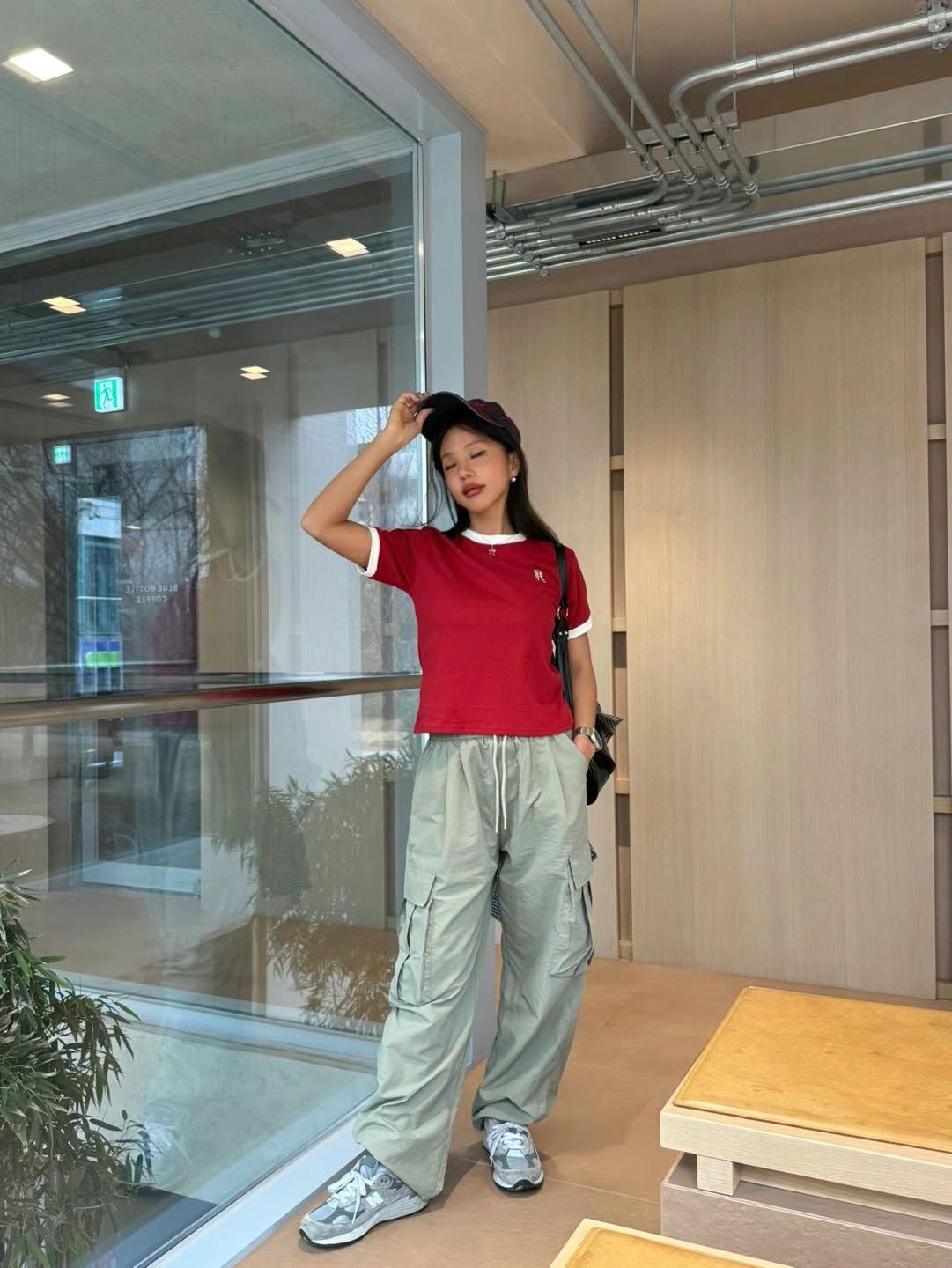 QUEENS MADE直郵韓國代購㊣女裝新品25春夏推薦時尚休閑T恤QUEENS MADET恤