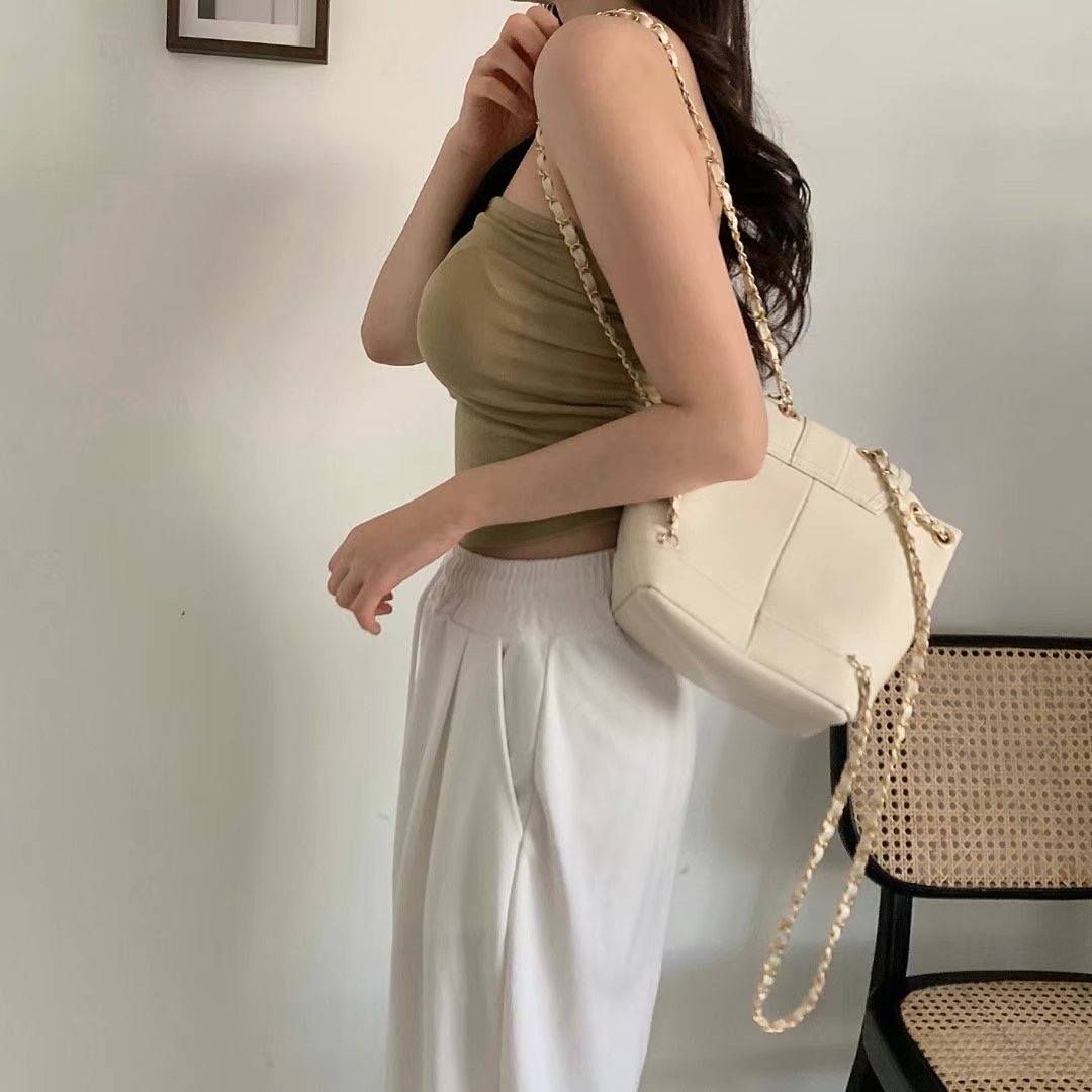 PUDDING韓國直郵㊣女裝新款推薦熱賣25春夏人氣時尚吊帶背心PUDDING吊帶/背心
