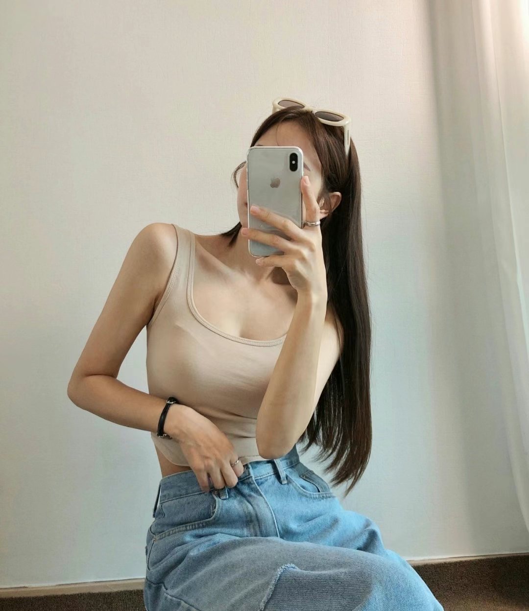 PUDDING韓國直郵㊣東大門實拍女裝新款時尚休閑人氣吊帶背心PUDDING吊帶/背心