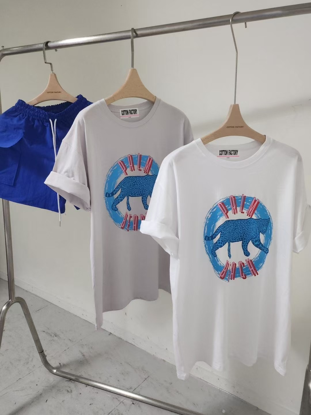 COTTONFACTORY韓國直郵㊣東大門實拍女裝新款推薦25春夏T恤豹紋COTTONFACTORYT恤