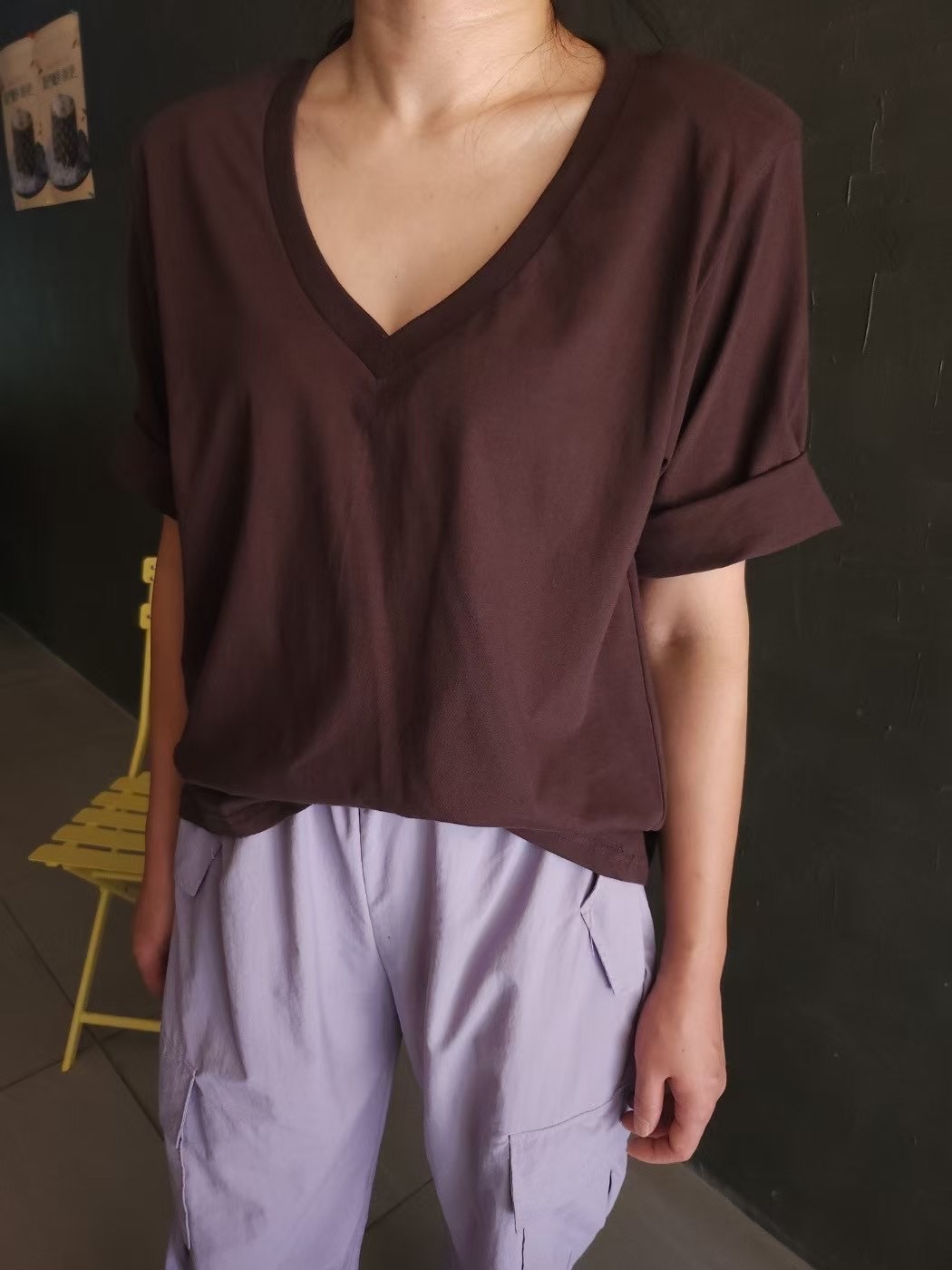 COTTONFACTORY韓國直郵㊣東大門實拍女裝新品推薦25春夏T恤COTTONFACTORYT恤圖色7