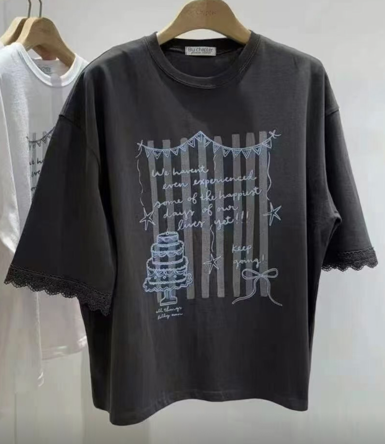 COTTONFACTORY韓國㊣直郵東大門代購女裝新款休閑時尚熱賣T恤COTTONFACTORYT恤圖色1