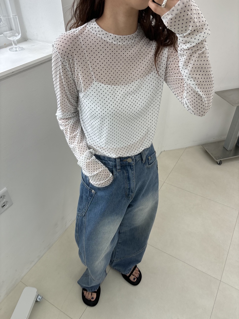 HOME GROUND直郵韓國代購㊣女裝新款時尚人氣推薦襯衫蕾絲衫HOME GROUND襯衫/蕾絲衫