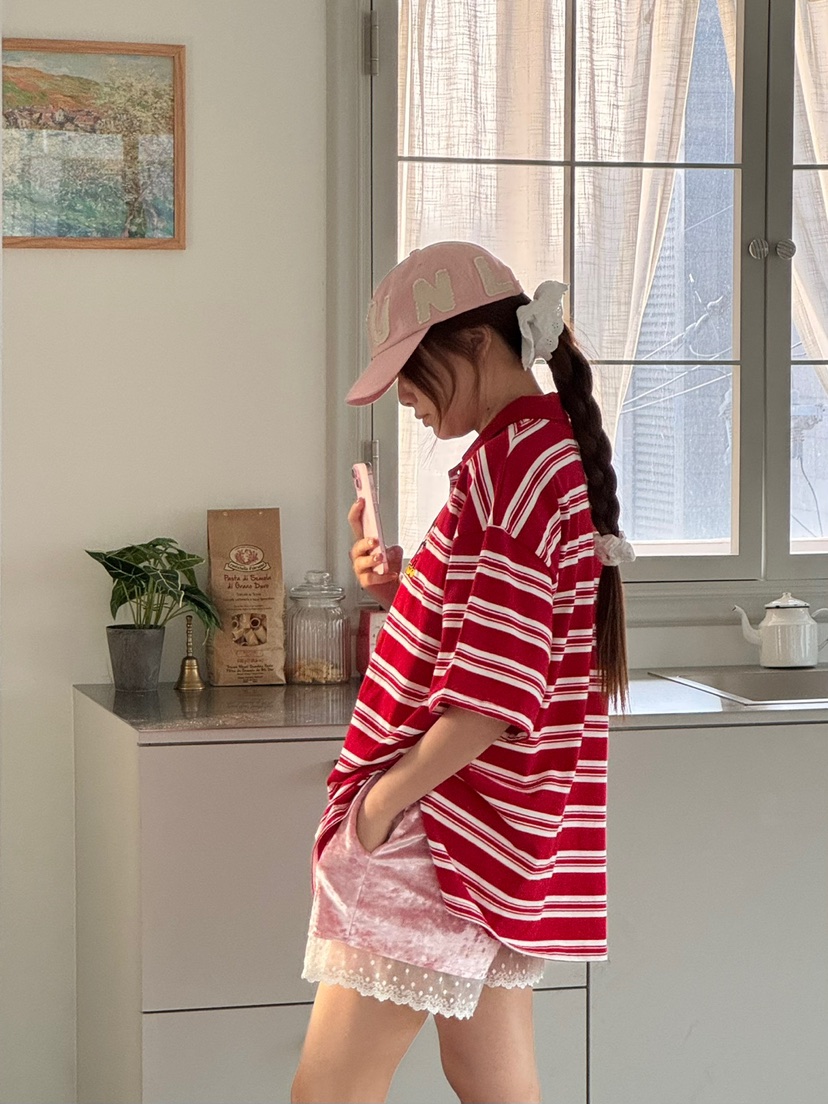 TOLL韓國直郵㊣女裝新品推薦熱賣25春夏人氣時尚短褲天鵝絨TOLL短褲
