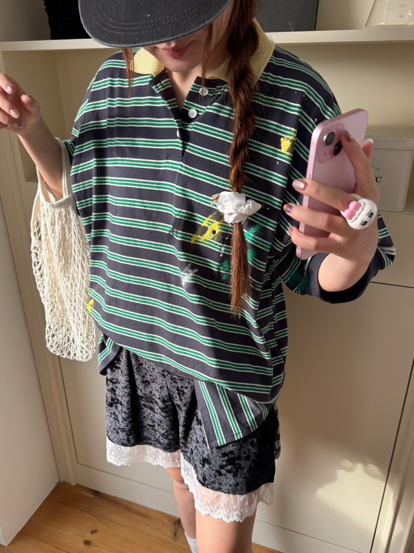 TOLL韓國直郵㊣女裝新品推薦熱賣25春夏人氣時尚短褲天鵝絨TOLL短褲