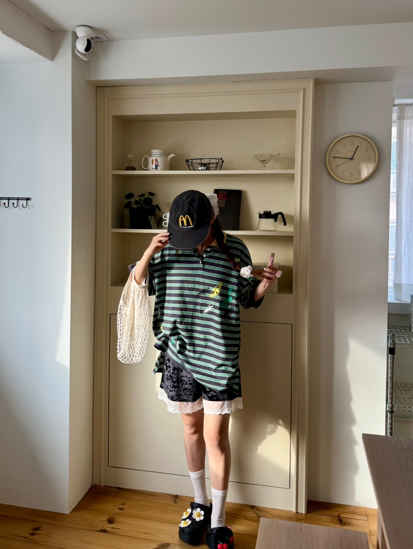 TOLL韓國直郵㊣女裝新品推薦熱賣25春夏人氣時尚短褲天鵝絨TOLL短褲
