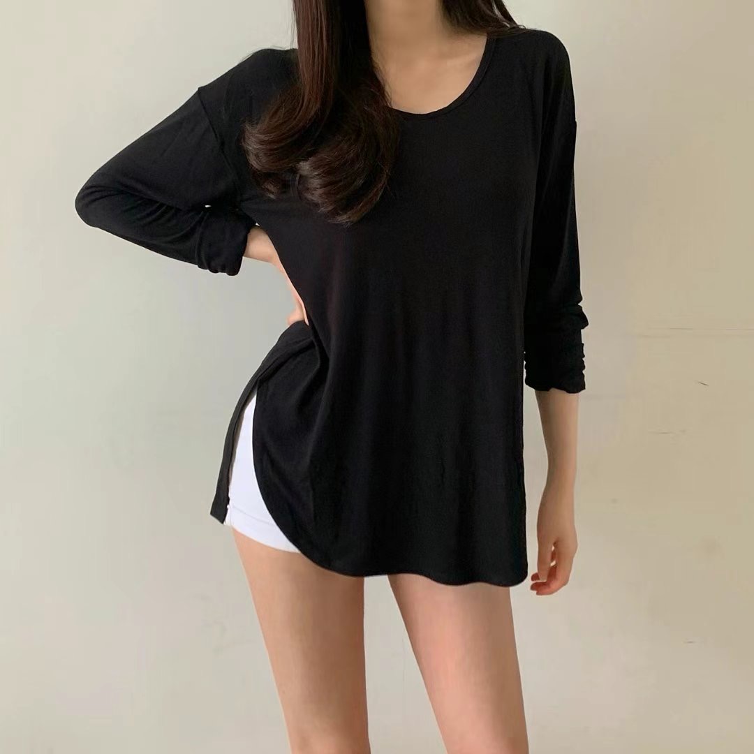 PUDDING韓國㊣直郵東大門代購女裝新品人氣推薦25春夏長袖T恤PUDDING長袖T恤圖色2
