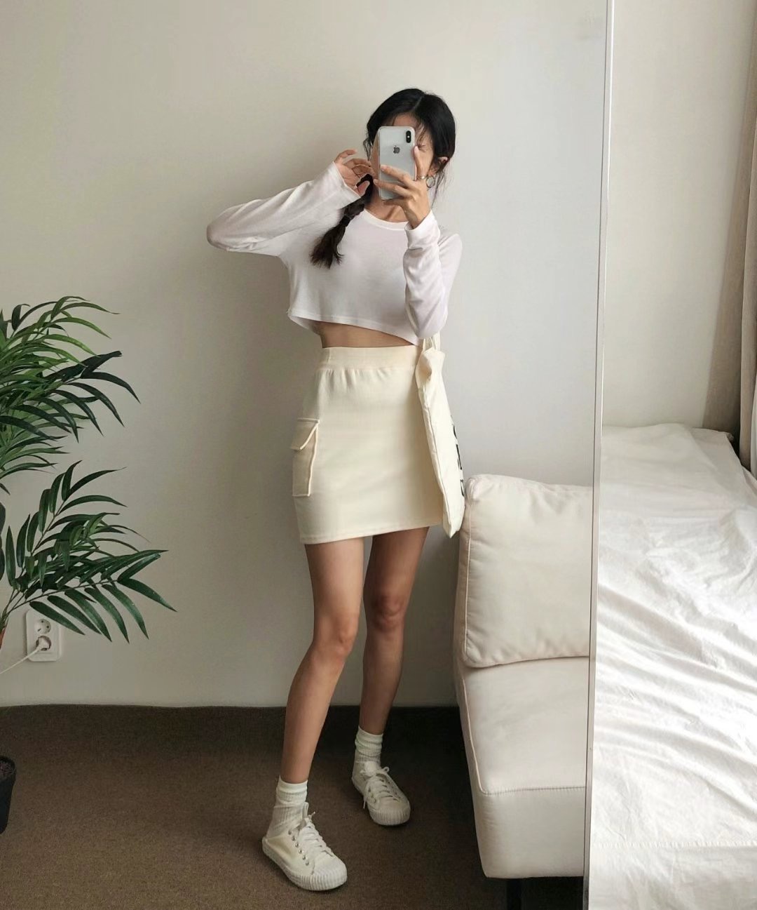 PUDDING韓國㊣直郵東大門代購女裝新品人氣時尚熱賣短裙工裝PUDDING短裙