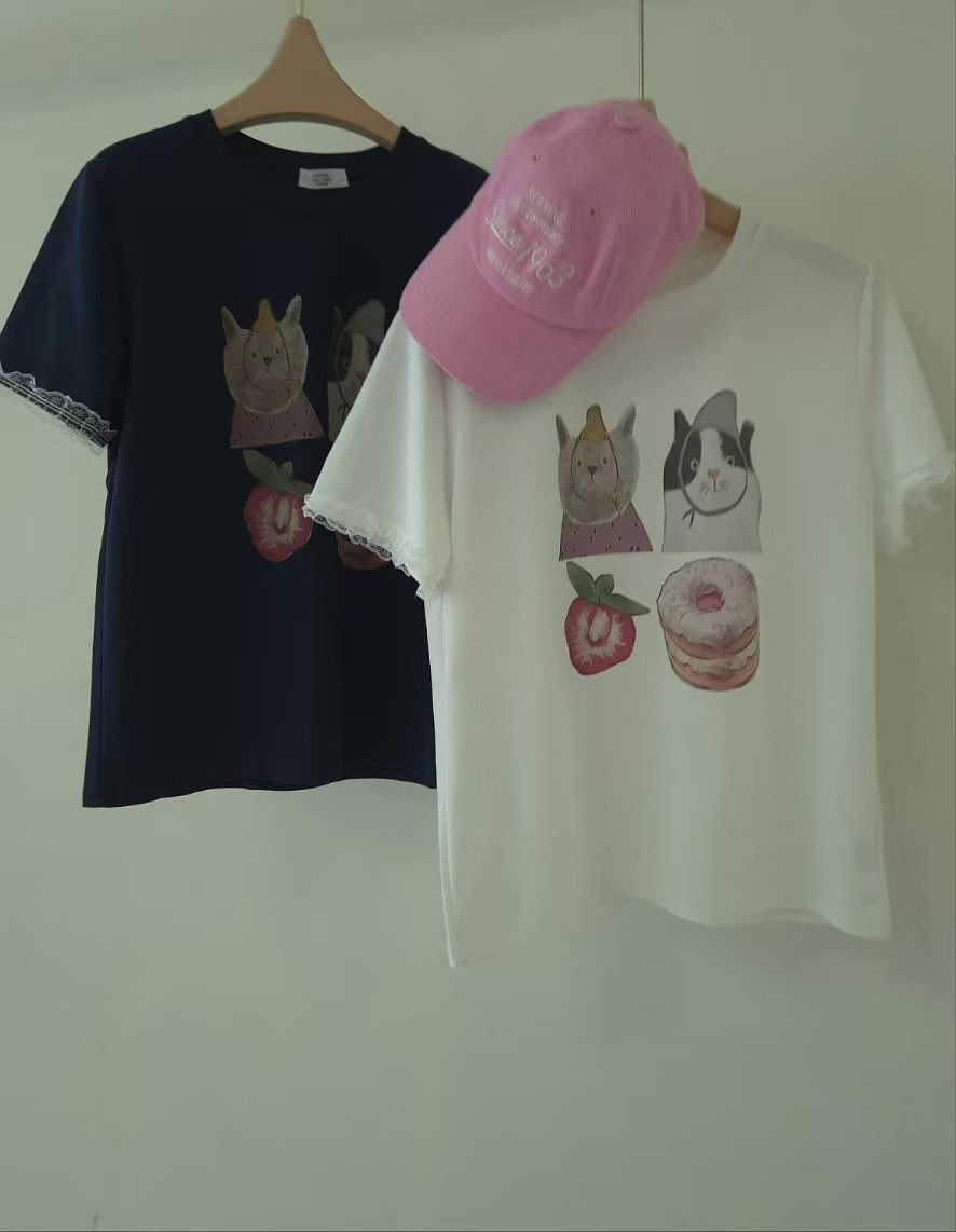 COTTONFACTORY直郵韓國代購㊣女裝新款推薦時尚25春夏休閑T恤COTTONFACTORYT恤