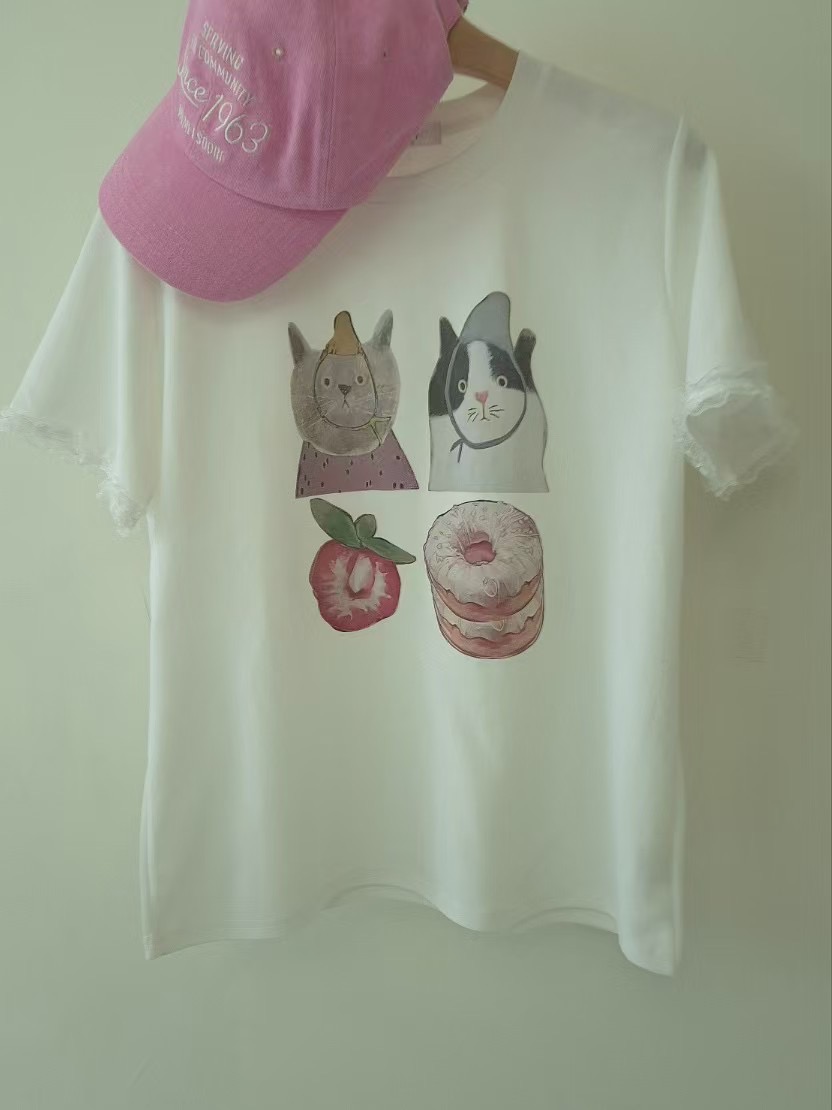 COTTONFACTORY直郵韓國代購㊣女裝新款推薦時尚25春夏休閑T恤COTTONFACTORYT恤