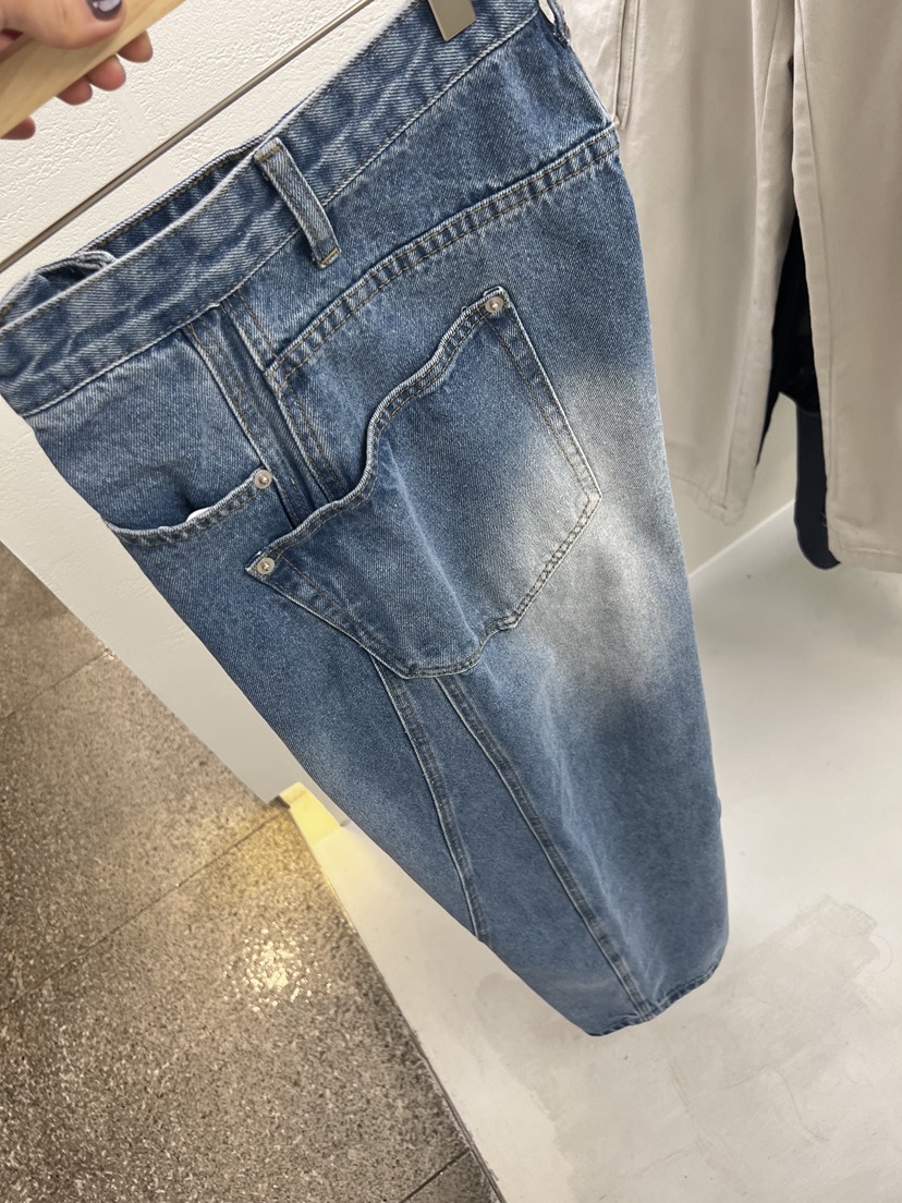HOME GROUND韓國直郵㊣東大門實拍女裝新款休閑推薦牛仔褲HOME GROUND牛仔褲