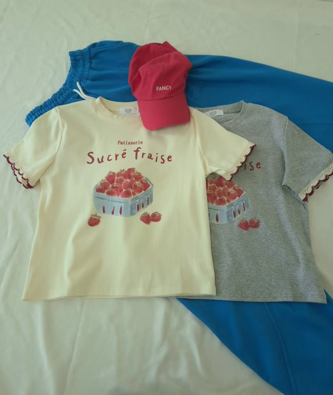 COTTONFACTORY韓國直郵㊣東大門實拍女裝新品人氣時尚25春夏T恤COTTONFACTORYT恤