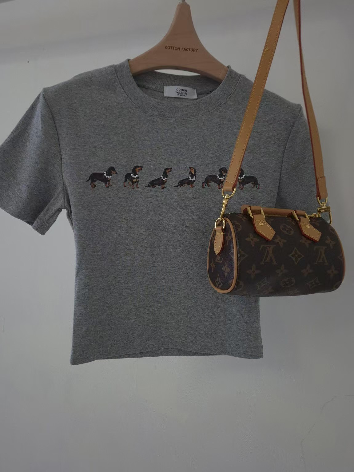 COTTONFACTORY直郵韓國代購㊣女裝新品25春夏推薦熱賣休閑T恤COTTONFACTORYT恤