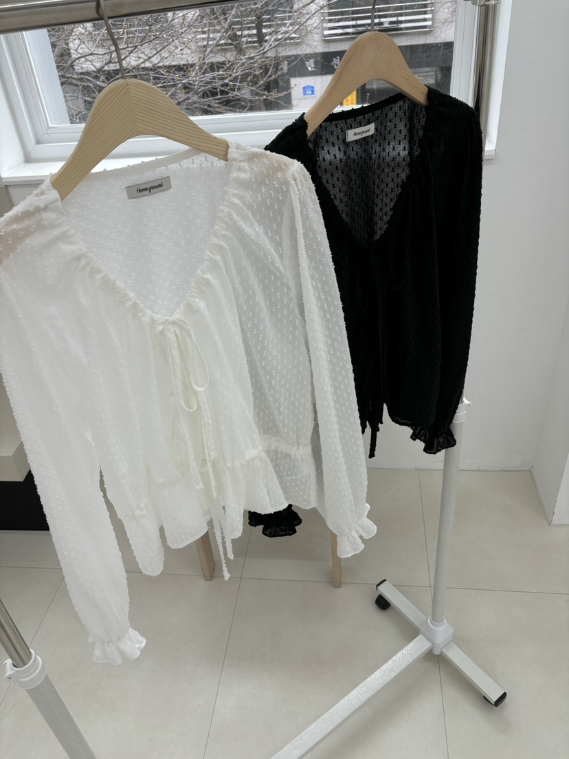 HOME GROUND韓國直郵㊣女裝新款推薦人氣熱賣時尚襯衫蕾絲衫HOME GROUND襯衫/蕾絲衫