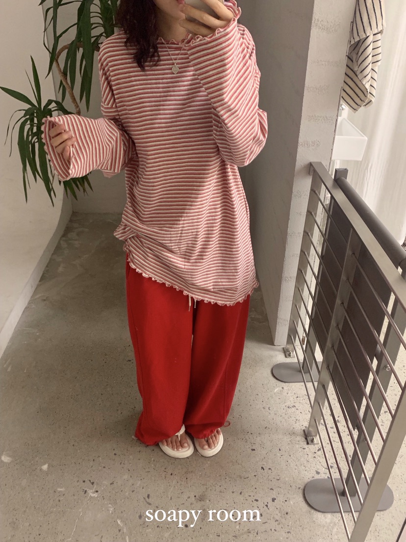SOAPYROOM韓國直郵㊣東大門實拍女裝新款休閑熱賣推薦長袖T恤SOAPYROOM長袖T恤