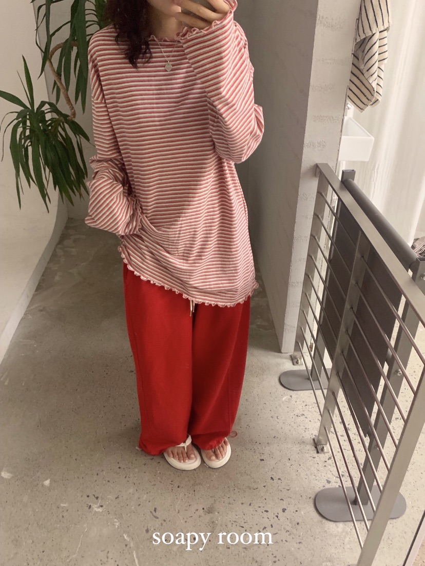 SOAPYROOM韓國直郵㊣東大門實拍女裝新款休閑熱賣推薦長袖T恤SOAPYROOM長袖T恤