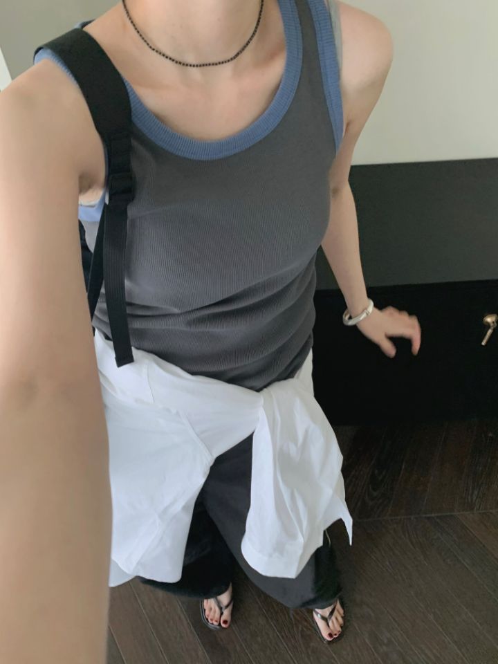 MARE韓國㊣直郵東大門代購女裝新品熱賣時尚25春夏吊帶背心MARE吊帶/背心