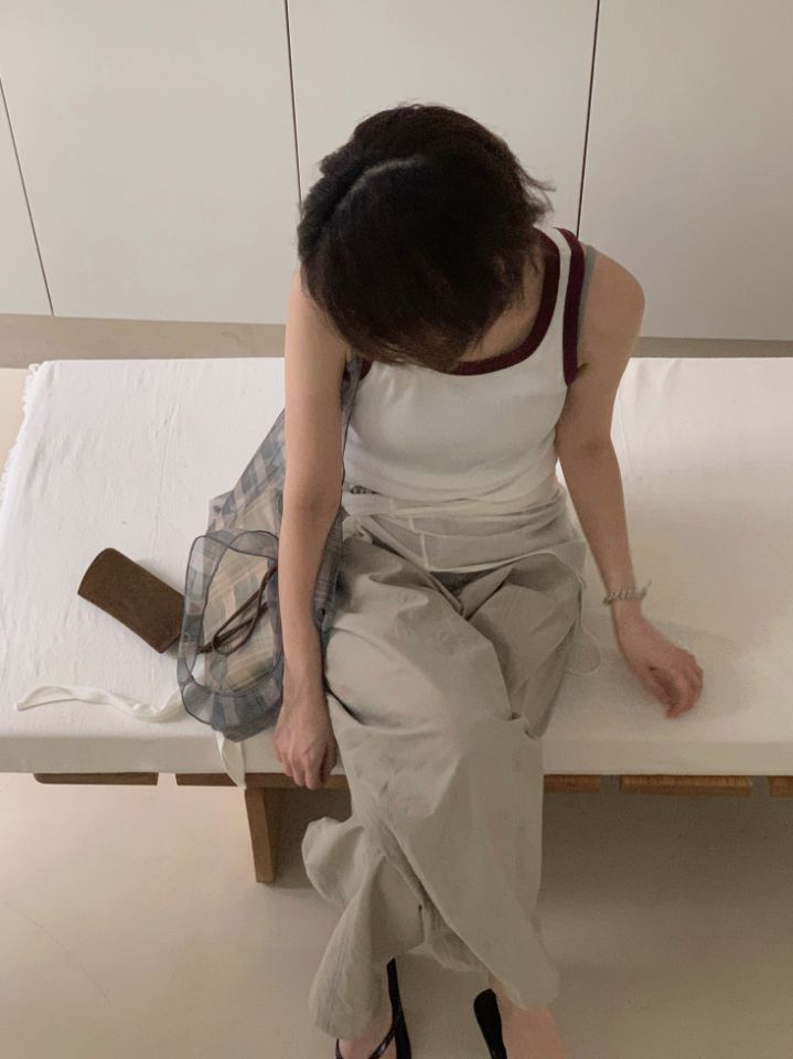 MARE韓國㊣直郵東大門代購女裝新品熱賣時尚25春夏吊帶背心MARE吊帶/背心