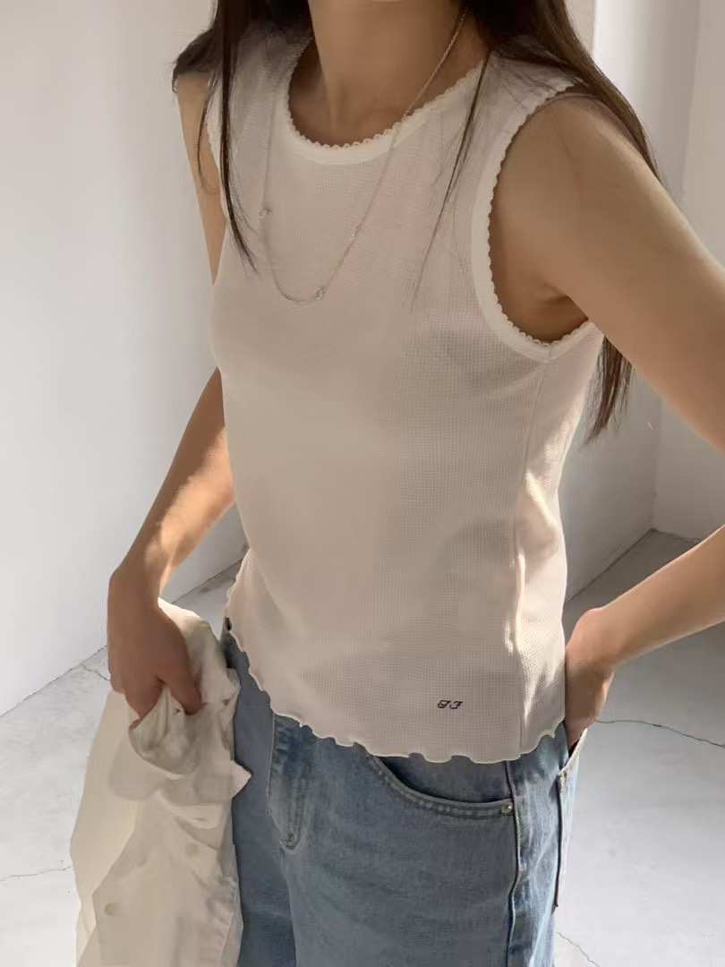 TAF直郵韓國代購㊣女裝新款時尚休閑人氣熱賣推薦25春夏吊帶背心TAF吊帶/背心