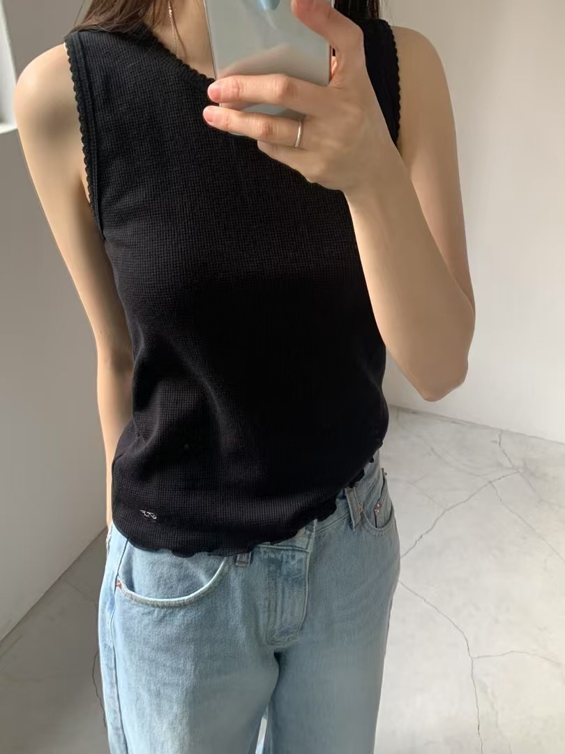 TAF直郵韓國代購㊣女裝新款時尚休閑人氣熱賣推薦25春夏吊帶背心TAF吊帶/背心