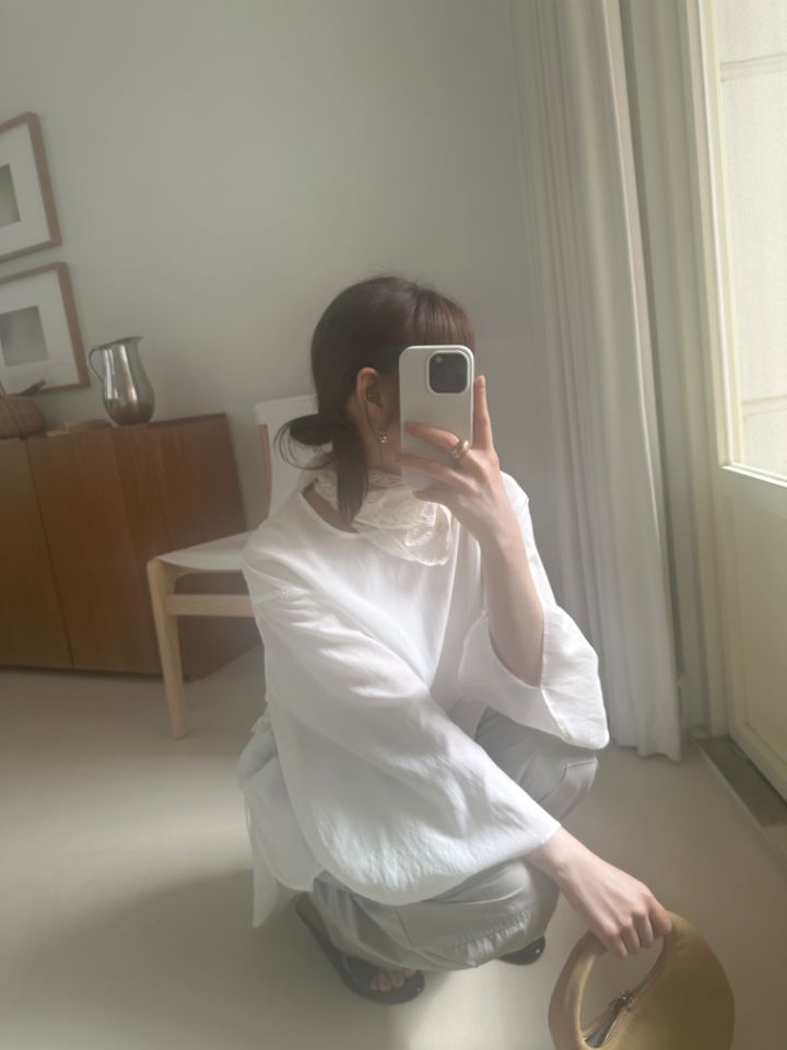 MARE韓國㊣直郵東大門代購女裝新款休閑25春夏熱賣襯衫蕾絲衫MARE襯衫/蕾絲衫