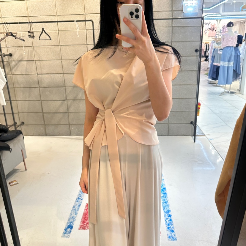 ON THE MODE直郵韓國代購㊣女裝新品人氣休閑熱賣襯衫蕾絲衫ON THE MODE襯衫/蕾絲衫