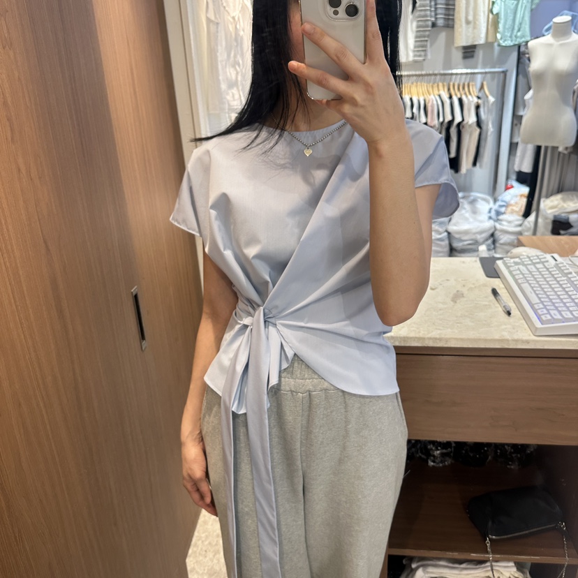 ON THE MODE直郵韓國代購㊣女裝新品人氣休閑熱賣襯衫蕾絲衫ON THE MODE襯衫/蕾絲衫