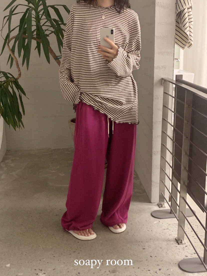 SOAPYROOM韓國㊣直郵東大門代購女裝新款熱賣休閑時尚休閑褲SOAPYROOM休閑褲