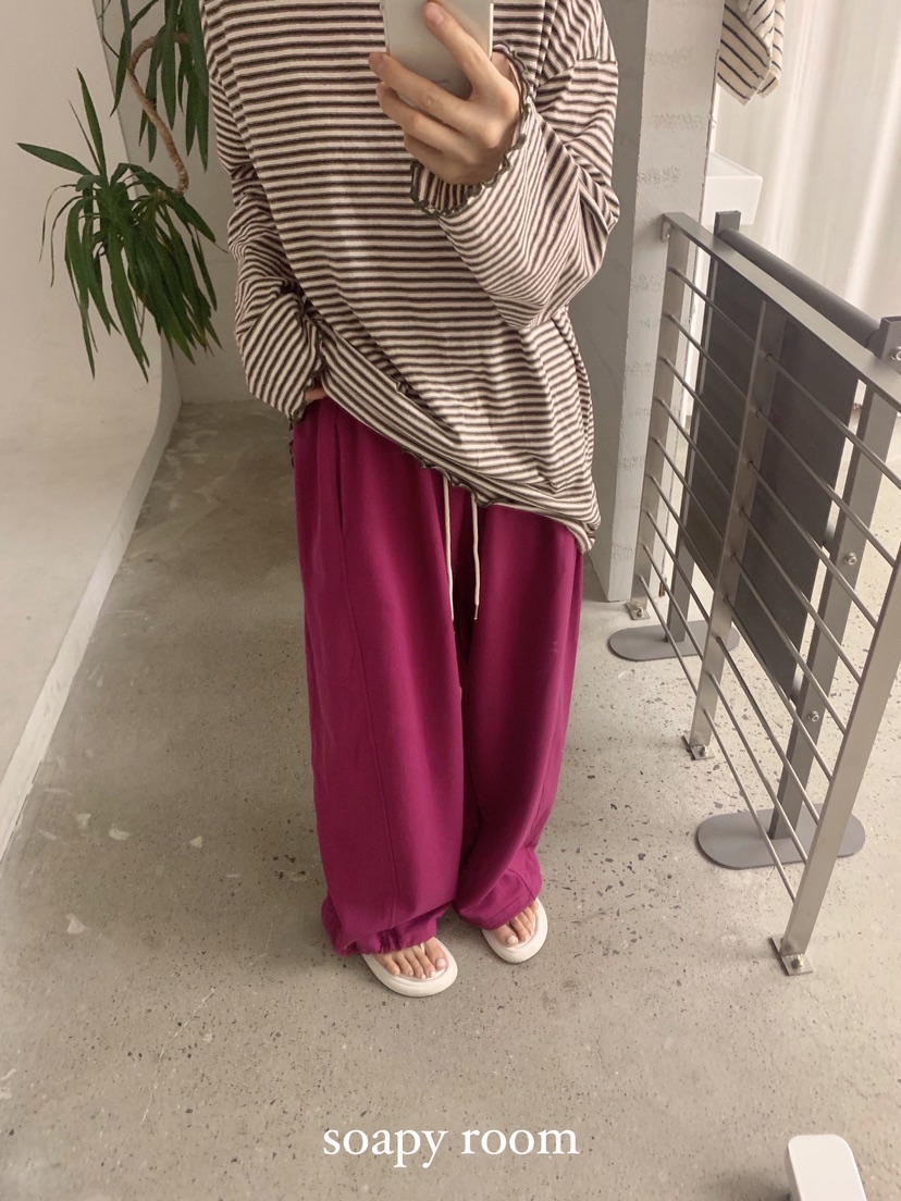 SOAPYROOM韓國㊣直郵東大門代購女裝新款熱賣休閑時尚休閑褲SOAPYROOM休閑褲