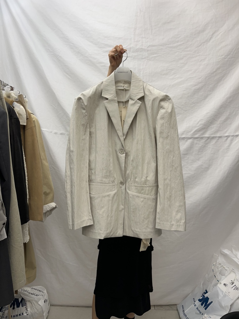 LONDON FLAT直郵韓國代購㊣女裝新品時尚25春夏人氣熱賣夾克LONDON FLAT夾克圖色2