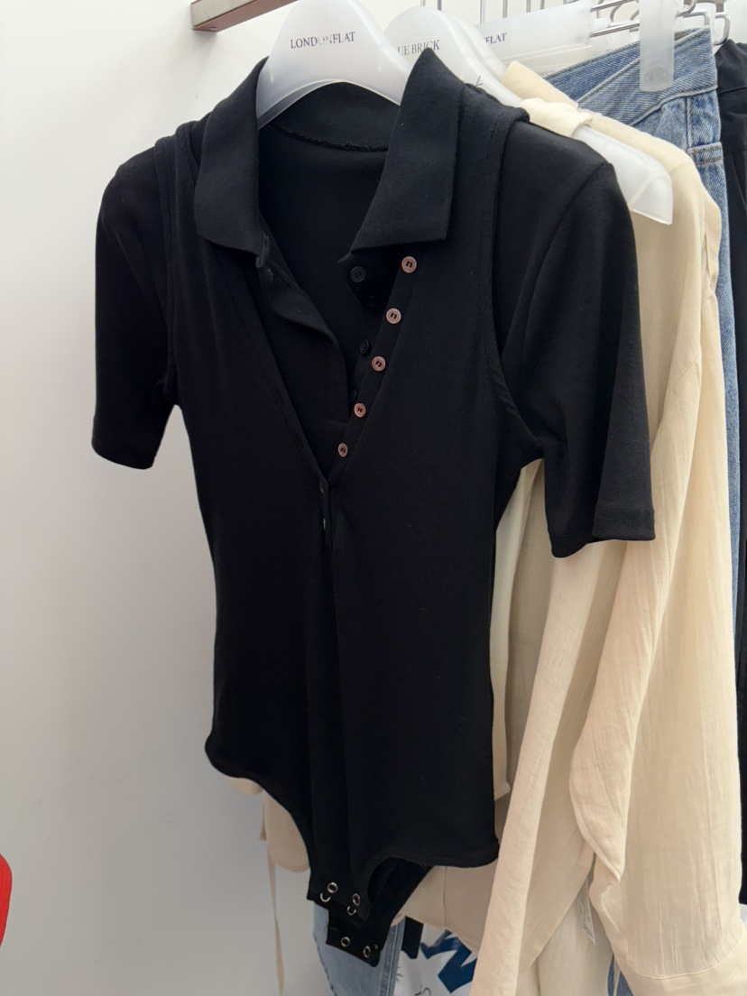 LONDON FLAT韓國直郵㊣女裝新品25春夏推薦休閑時尚人氣T恤LONDON FLATT恤