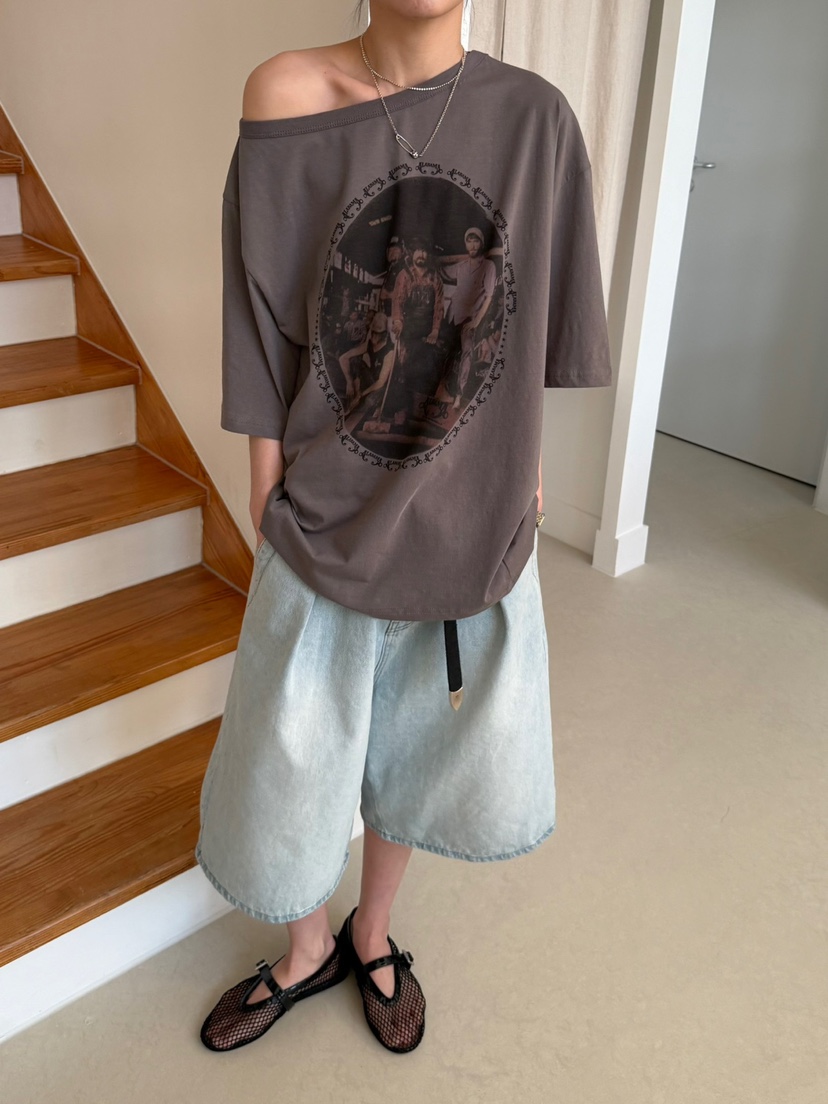 MINIMUZE韓國㊣直郵東大門代購女裝新品人氣休閑時尚25春夏T恤MINIMUZET恤