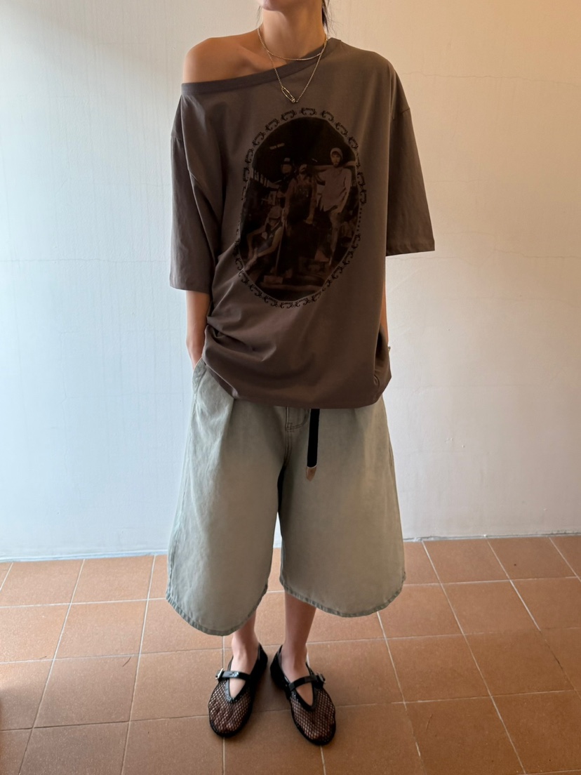 MINIMUZE韓國㊣直郵東大門代購女裝新品人氣休閑時尚25春夏T恤MINIMUZET恤