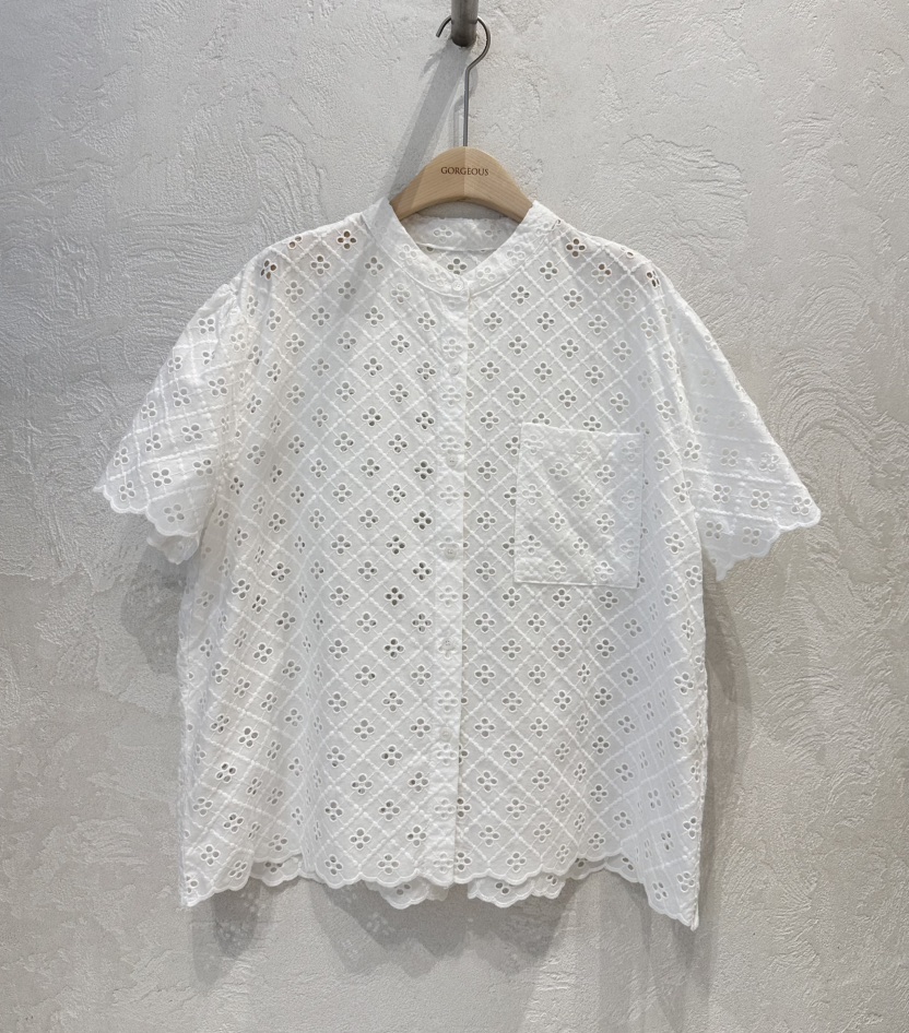 GORGEOUS直郵韓國代購㊣女裝新品休閑人氣25春夏襯衫蕾絲衫GORGEOUS襯衫/蕾絲衫