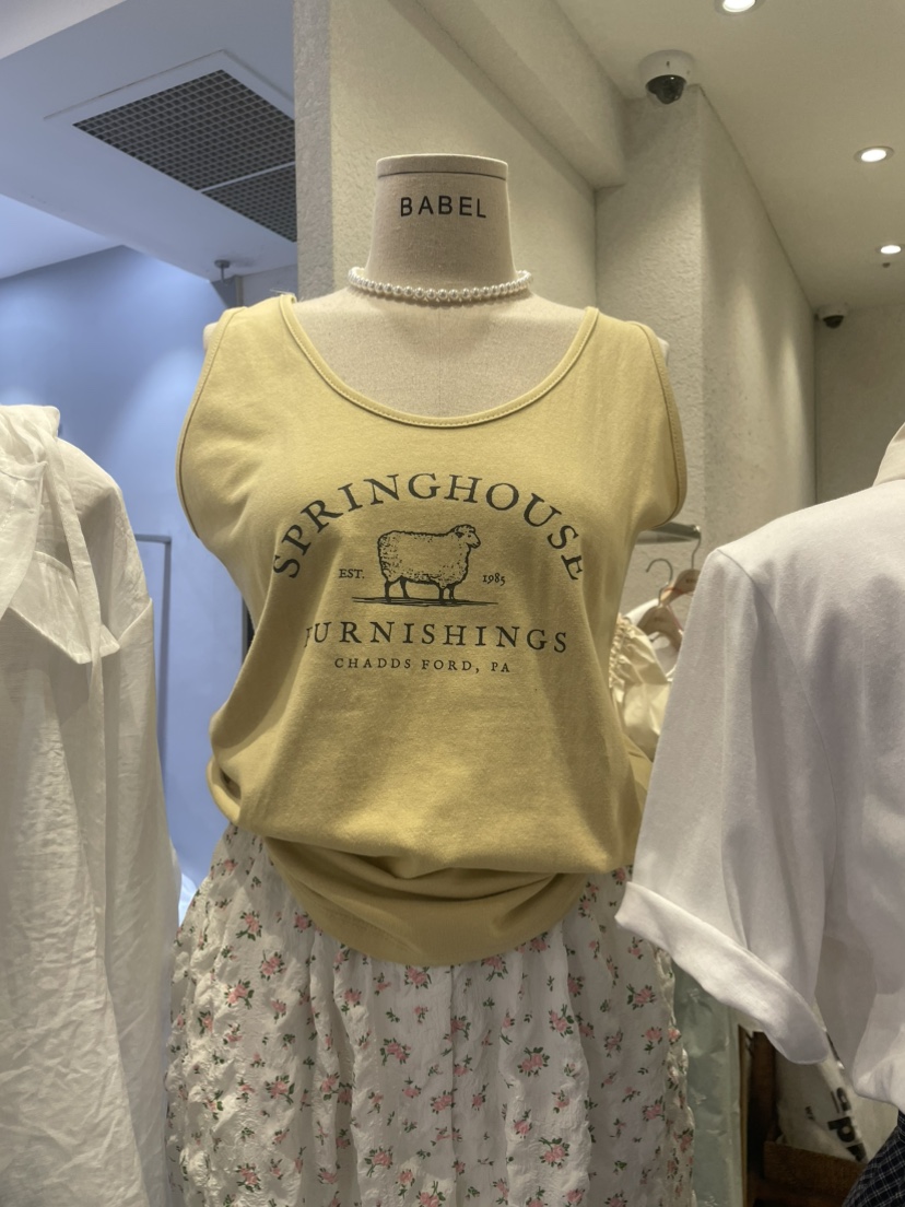 BABEL韓國㊣直郵東大門代購女裝新款熱賣時尚推薦人氣25春夏T恤BABELT恤圖色2