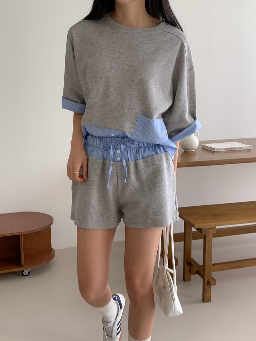 MILLIMETER直郵韓國代購㊣女裝新品休閑25春夏人氣時尚短褲MILLIMETER短褲