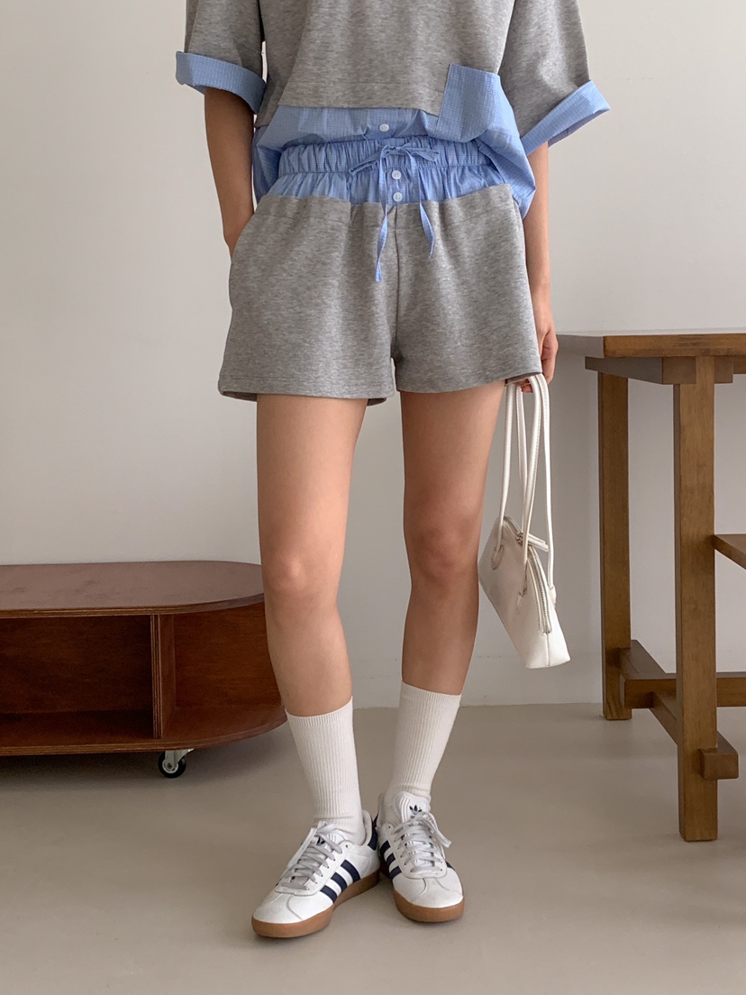 MILLIMETER直郵韓國代購㊣女裝新品休閑25春夏人氣時尚短褲MILLIMETER短褲