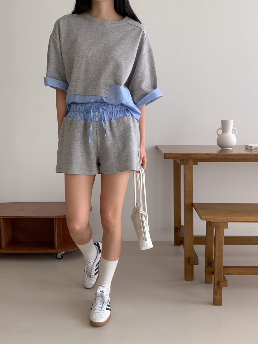 MILLIMETER直郵韓國代購㊣女裝新品休閑25春夏人氣時尚短褲MILLIMETER短褲