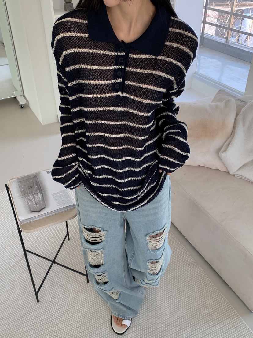 DARLUZ_MI韓國㊣直郵東大門代購女裝新款推薦休閑25春夏長袖T恤DARLUZ_MI長袖T恤